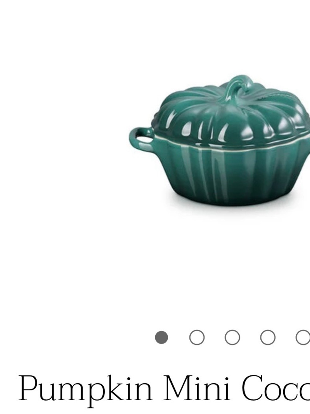 Le Creuset Pumpkin Mini Cocotte